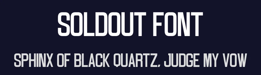 Soldout Font by Craftedtype — Decorative Font — thumbnail 2