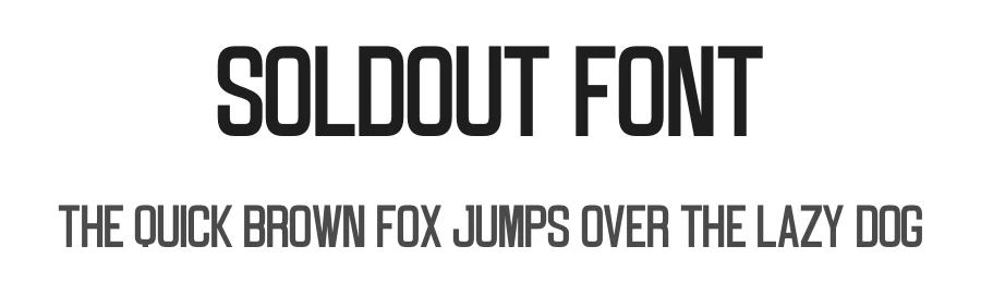 Soldout Font by Craftedtype — Decorative Font