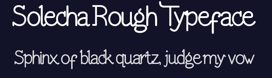 Solecha Rough Typeface by Typeface — Blackletter Font — thumbnail 2