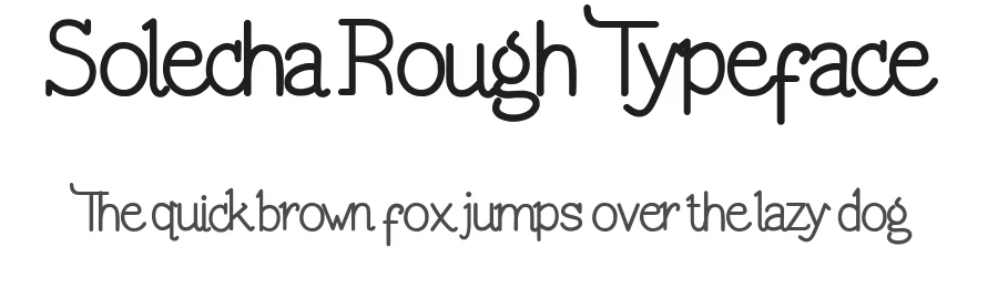 Solecha Rough Typeface by Typeface — Blackletter Font