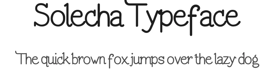Solecha Typeface by sehat — Display Font