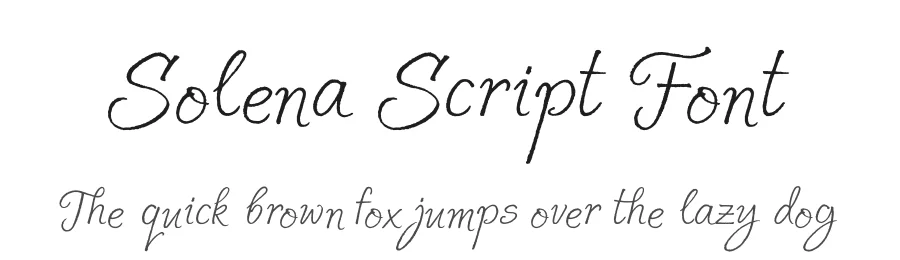 Solena Script Font by Jacklina Jekova — Script Handwritten Font