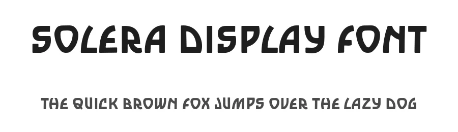 Solera Display Font by Goodwheel Studio — Display Font