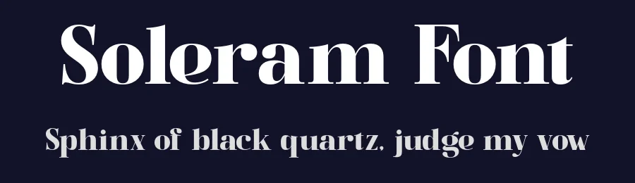 Soleram Font by burntilldead — Serif Font — thumbnail 2