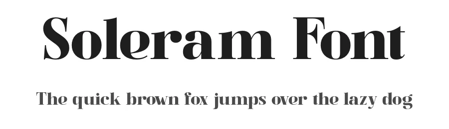 Soleram Font by burntilldead — Serif Font