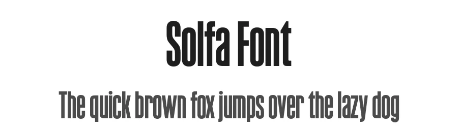 Solfa Font by Rui Abreu — Sans Serif Font