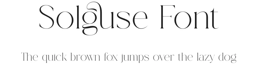 Solguse Font by Gridline Type — Serif Font
