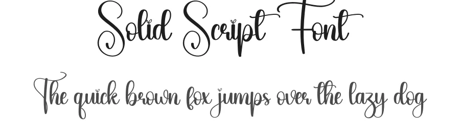 Solid Script Font by creativeletter — Script Handwritten Font