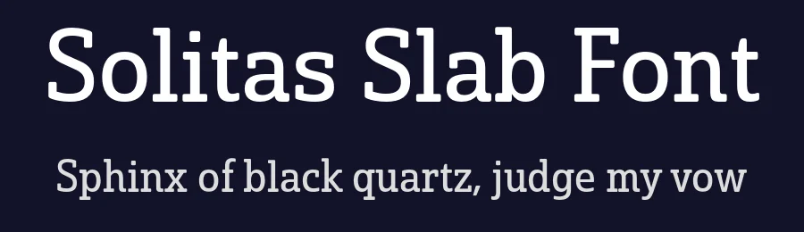 Solitas Slab Font by insigne — Sans Serif Font — thumbnail 2