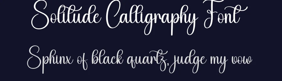 Solitude Calligraphy Font by creativeletter — Script Handwritten Font — thumbnail 2
