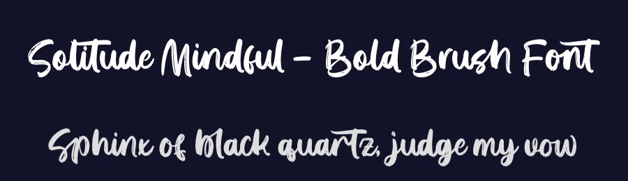 Solitude Mindful – Bold Brush Font by letterenastudios — Script Handwritten Font — thumbnail 2