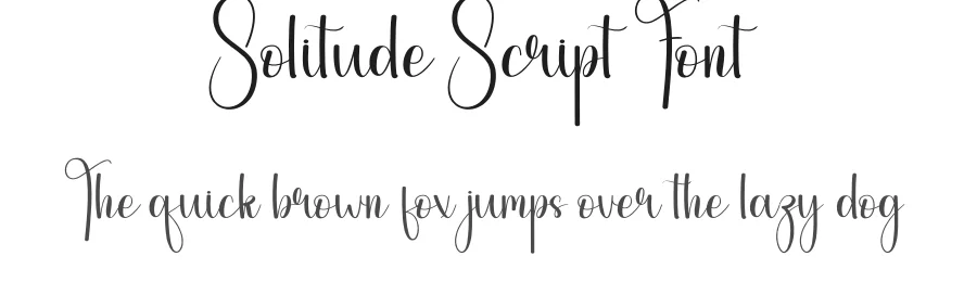 Solitude Script Font by andikastudio — Script Handwritten Font