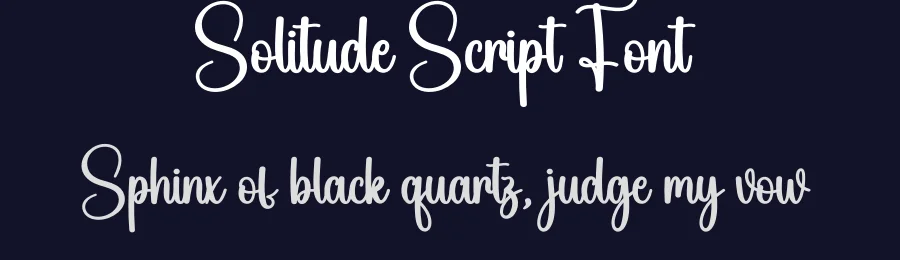 Solitude Script Font by creativeletter — Script Handwritten Font — thumbnail 2