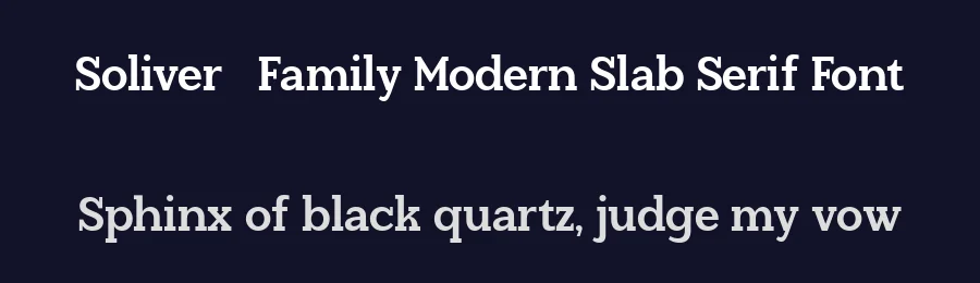 Soliver – Family Modern Slab Serif Font by Say Studio — Display Font — thumbnail 2