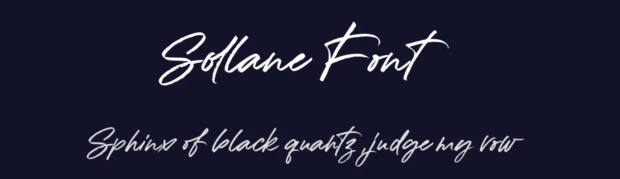 Sollane Font by metafontsy — Script Handwritten Font — thumbnail 2