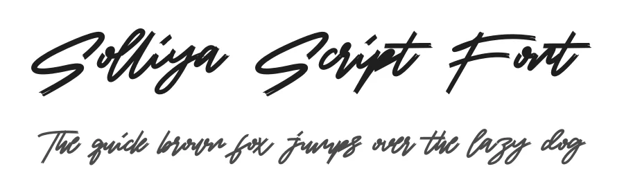 Solliya Script Font by jadatype — Script Handwritten Font