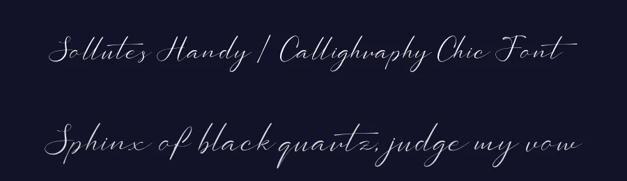 Sollutes Handy | Callighraphy Chic Font by Gracetypestudio — Script Handwritten Font — thumbnail 2