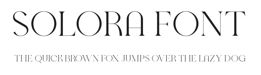 Solora Font by vpcreativeshop — Serif Font