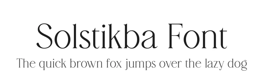 Solstikba Font by Artchitype Studio โ Display Font
