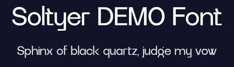 Soltyer DEMO Font by Say Studio — Display Font — thumbnail 2