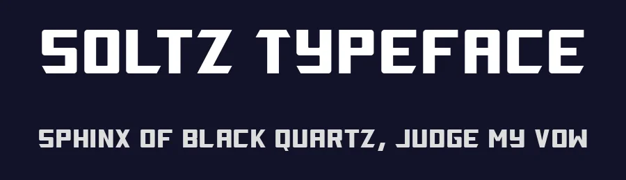 Soltz Typeface by Von Type Co — Display Font — thumbnail 2