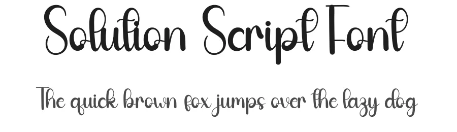 Solution Script Font by andikastudio — Script Handwritten Font