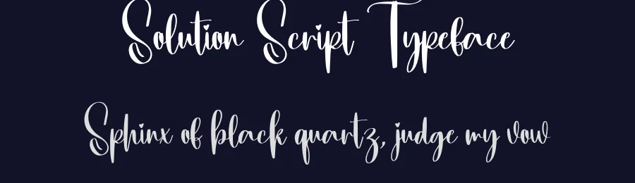 Solution Script Typeface by creativeletter — Script Handwritten Font — thumbnail 2
