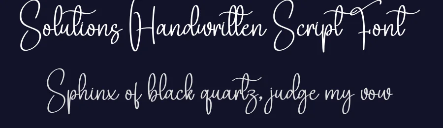 Solutions Handwritten Script Font by creativeletter — Script Handwritten Font — thumbnail 2
