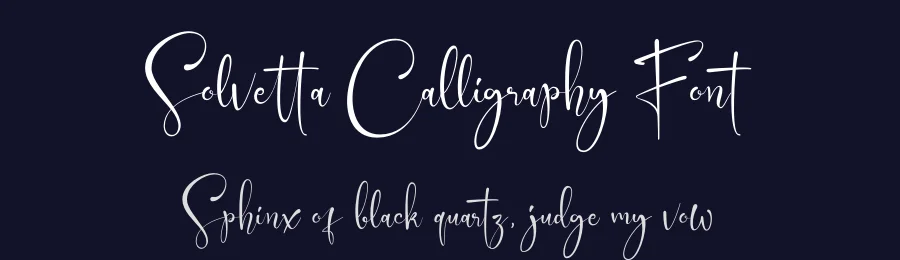 Solvetta Calligraphy Font by grezlinestudio — Script Handwritten Font — thumbnail 2