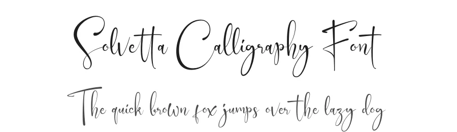 Solvetta Calligraphy Font by grezlinestudio — Script Handwritten Font