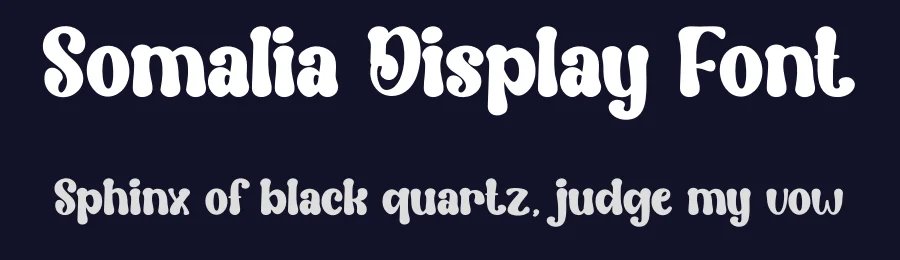 Somalia Display Font by creativeletter — Display Font — thumbnail 2