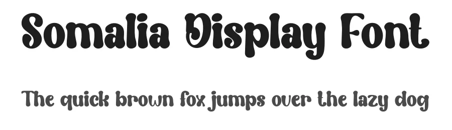 Somalia Display Font by creativeletter — Display Font
