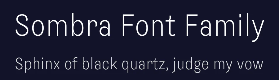 Sombra Font Family by TypeMates — Sans Serif Font — thumbnail 2