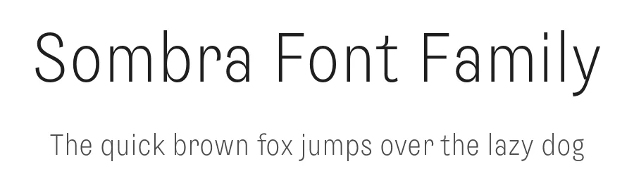 Sombra Font Family by TypeMates — Sans Serif Font