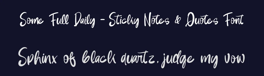 Some Full Daily – Sticky Notes & Quotes Font by letterenastudios — Serif Font — thumbnail 2