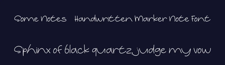 Some Notes – Handwritten Marker Note Font by afkaristudio — Display Font — thumbnail 2