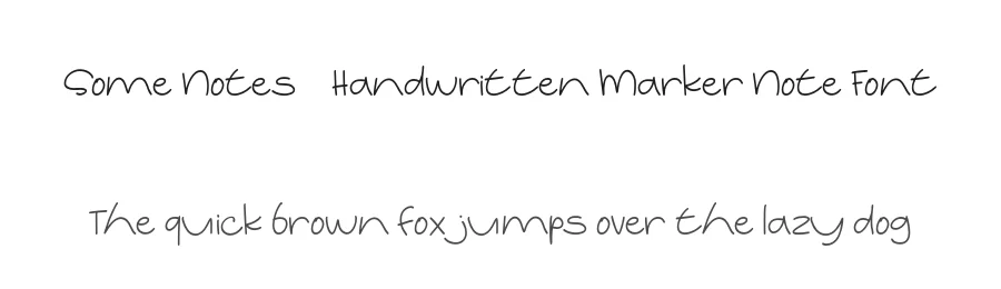 Some Notes – Handwritten Marker Note Font by afkaristudio — Display Font