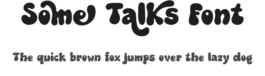 Some Talks Font by prioritype โ Display Font