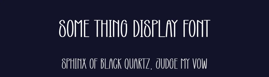 Some Thing Display Font by creativeletter — Display Font — thumbnail 2