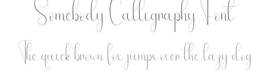 Somebody Calligraphy Font by andikastudio — Script Handwritten Font