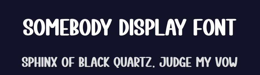 Somebody Display Font by creativeletter — Display Font — thumbnail 2