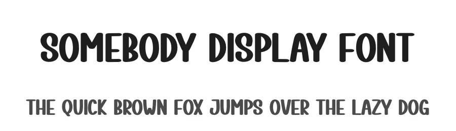 Somebody Display Font by creativeletter — Display Font
