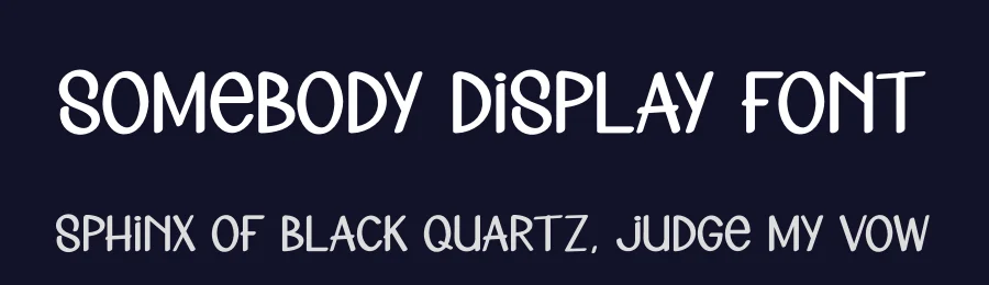 Somebody Display Font by andikastudio — Display Font — thumbnail 2