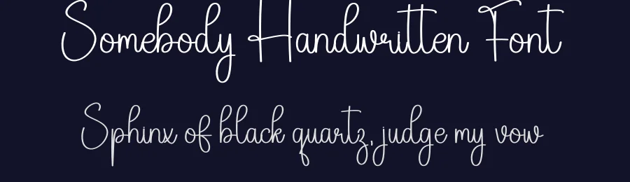 Somebody Handwritten Font by creativeletter — Script Handwritten Font — thumbnail 2