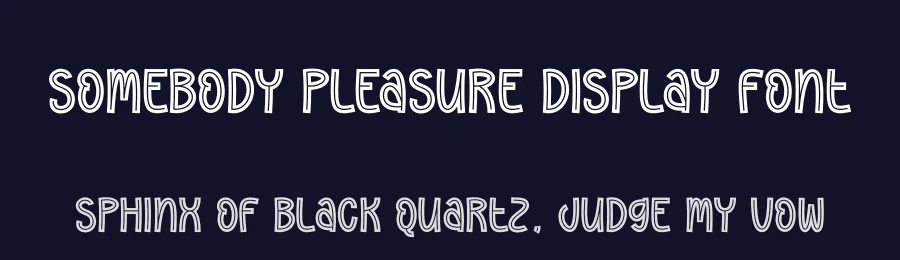 Somebody Pleasure Display Font by andikastudio — Display Font — thumbnail 2