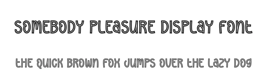 Somebody Pleasure Display Font by andikastudio — Display Font
