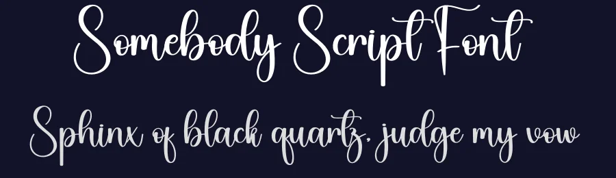 Somebody Script Font by creativeletter — Script Handwritten Font — thumbnail 2