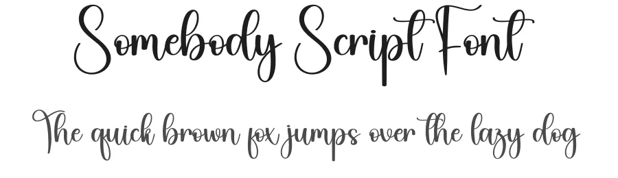 Somebody Script Font by creativeletter — Script Handwritten Font