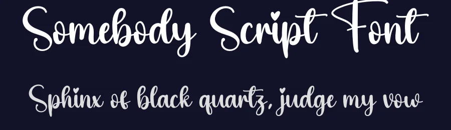 Somebody Script Font by creativeletter — Script Handwritten Font — thumbnail 2