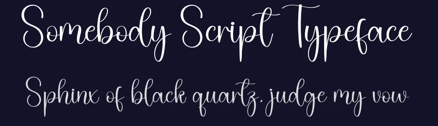 Somebody Script Typeface by creativeletter — Script Handwritten Font — thumbnail 2